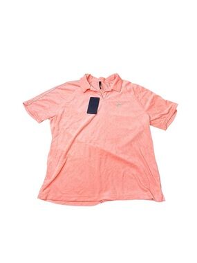 Fabletics Men's Coral Island Terry Polo Shirt NWT.